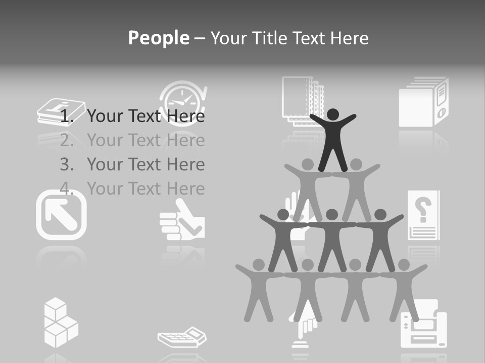 Applications Icon Series Set. An Icon Series Set For Computer Applications. Raster Version PowerPoint Template