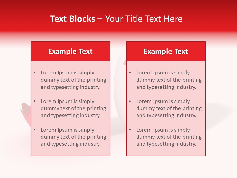 Broken Easter-Egg - One Part Marked Red PowerPoint Template