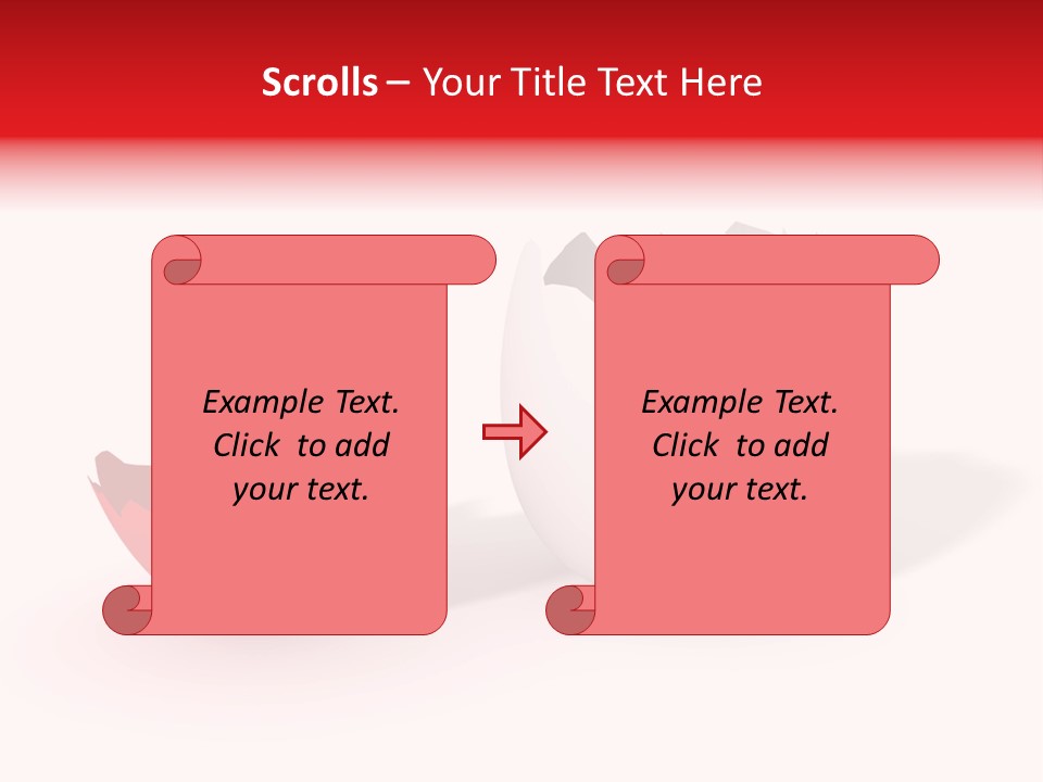 Broken Easter-Egg - One Part Marked Red PowerPoint Template