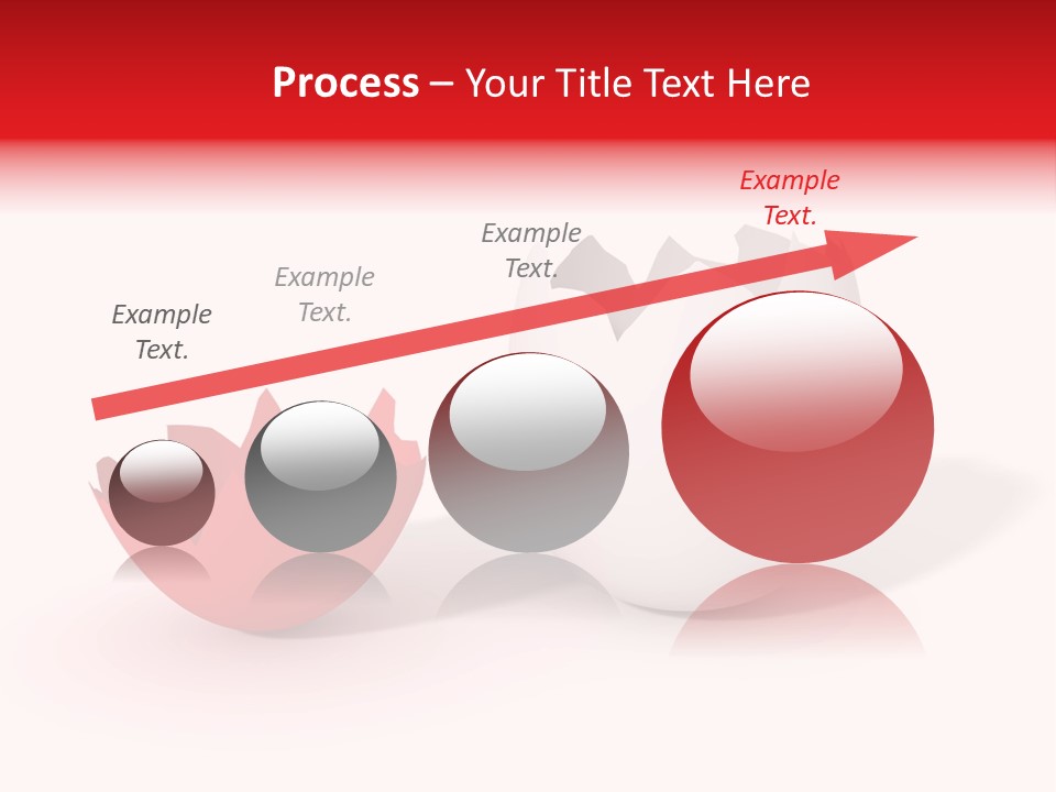 Broken Easter-Egg - One Part Marked Red PowerPoint Template