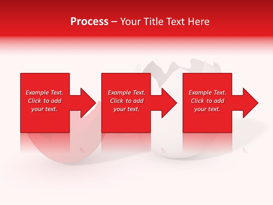 Broken Easter-Egg - One Part Marked Red PowerPoint Template
