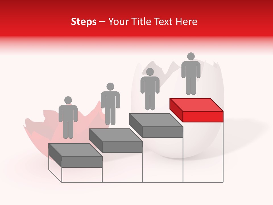 Broken Easter-Egg - One Part Marked Red PowerPoint Template