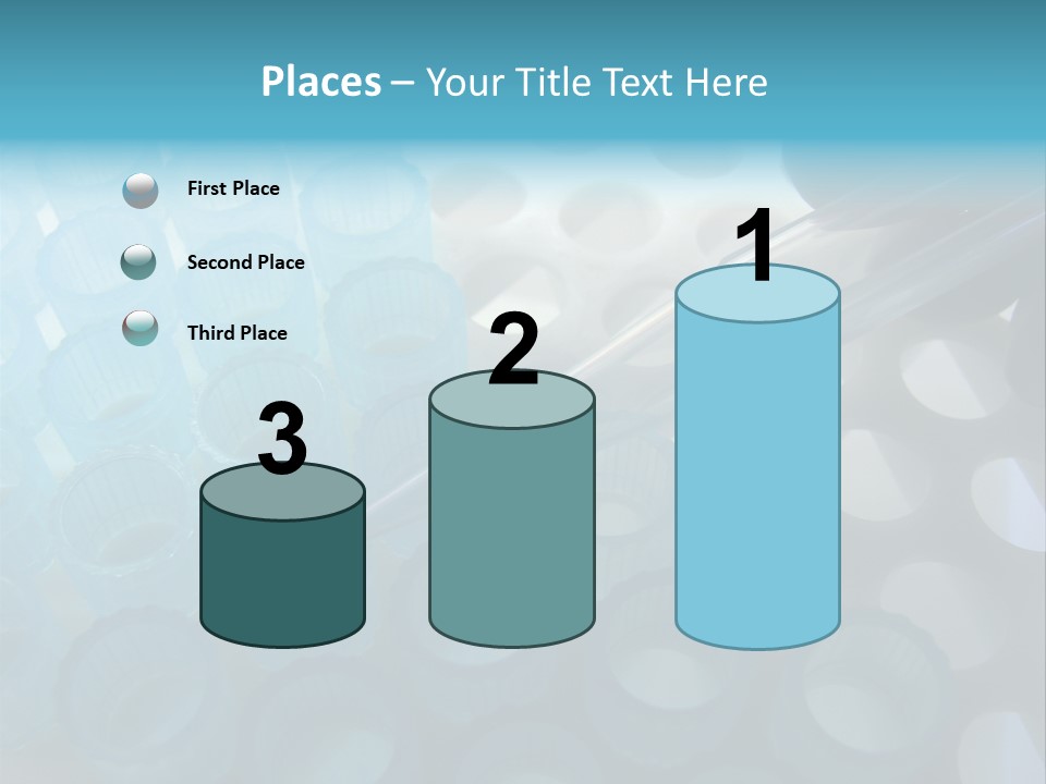 Scientist Hand Holding A Clear Laboratory Glass Dropper Over Blue Disposable Automatic Pipette Tips In A Rack For An Experiment In A Science Research Lab PowerPoint Template