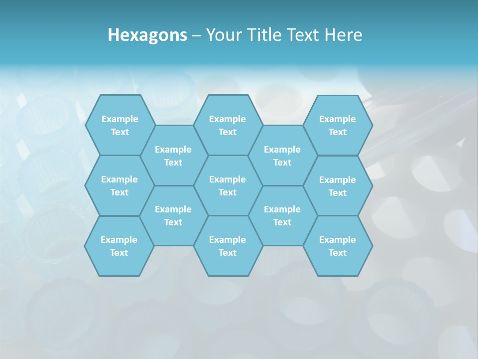 Scientist Hand Holding A Clear Laboratory Glass Dropper Over Blue Disposable Automatic Pipette Tips In A Rack For An Experiment In A Science Research Lab PowerPoint Template