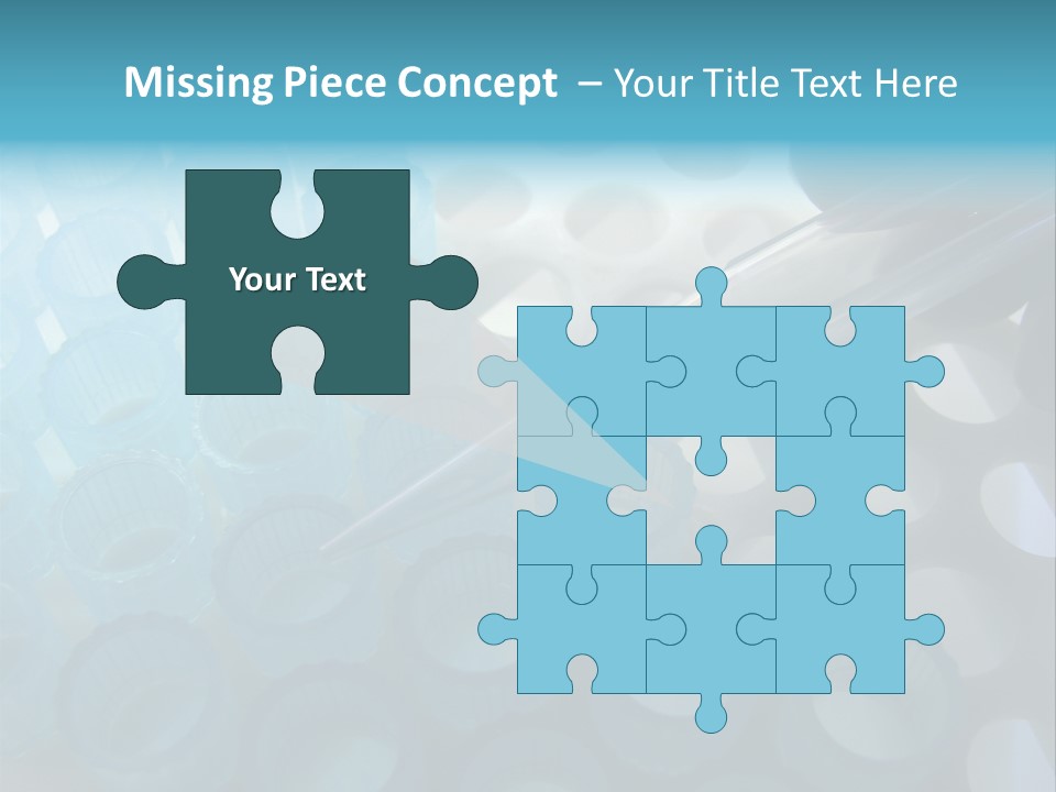 Scientist Hand Holding A Clear Laboratory Glass Dropper Over Blue Disposable Automatic Pipette Tips In A Rack For An Experiment In A Science Research Lab PowerPoint Template