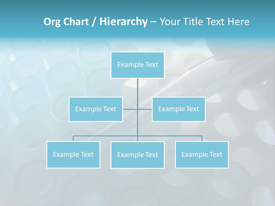 Scientist Hand Holding A Clear Laboratory Glass Dropper Over Blue Disposable Automatic Pipette Tips In A Rack For An Experiment In A Science Research Lab PowerPoint Template