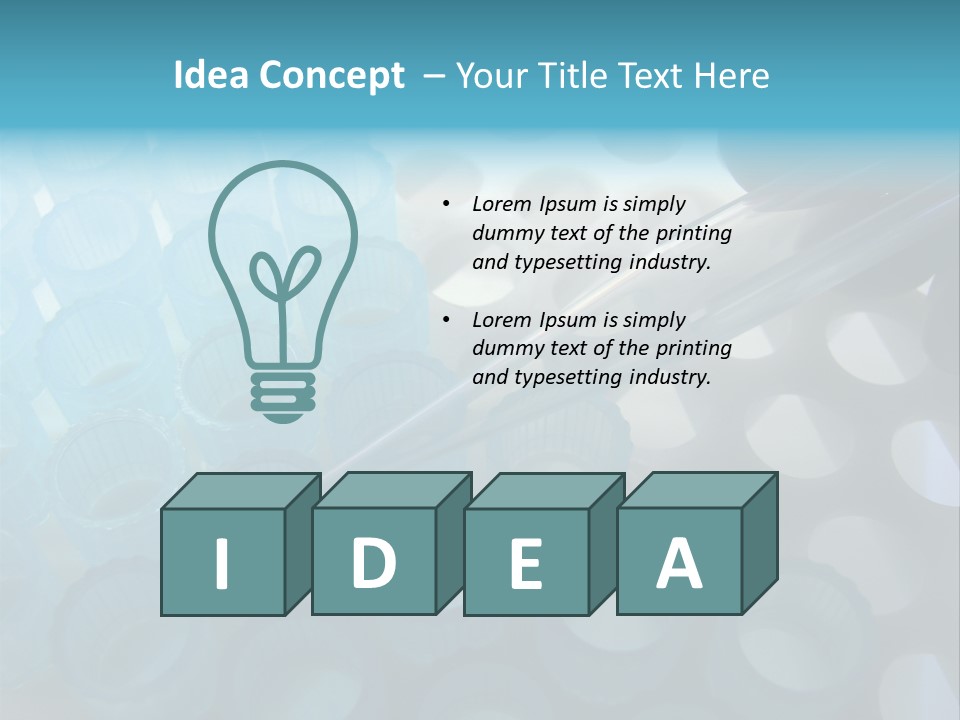 Scientist Hand Holding A Clear Laboratory Glass Dropper Over Blue Disposable Automatic Pipette Tips In A Rack For An Experiment In A Science Research Lab PowerPoint Template