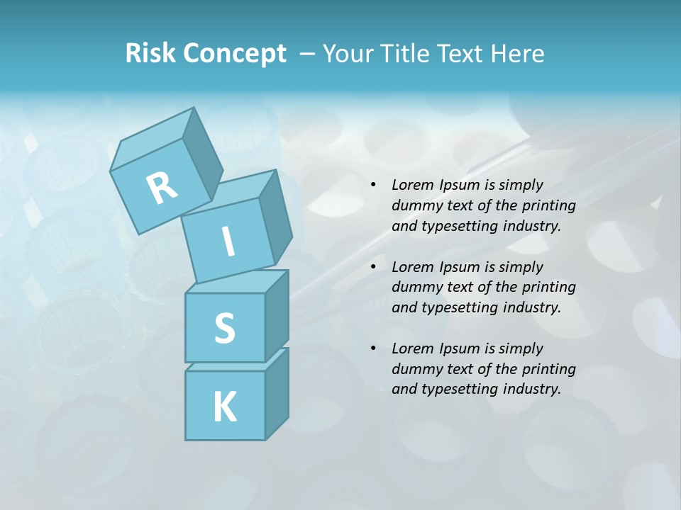 Scientist Hand Holding A Clear Laboratory Glass Dropper Over Blue Disposable Automatic Pipette Tips In A Rack For An Experiment In A Science Research Lab PowerPoint Template