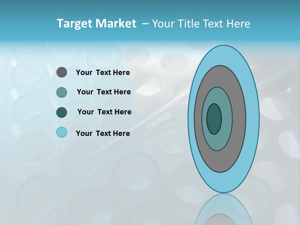Scientist Hand Holding A Clear Laboratory Glass Dropper Over Blue Disposable Automatic Pipette Tips In A Rack For An Experiment In A Science Research Lab PowerPoint Template