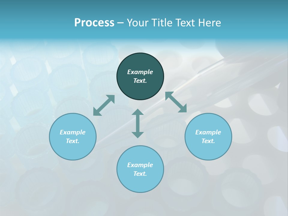 Scientist Hand Holding A Clear Laboratory Glass Dropper Over Blue Disposable Automatic Pipette Tips In A Rack For An Experiment In A Science Research Lab PowerPoint Template