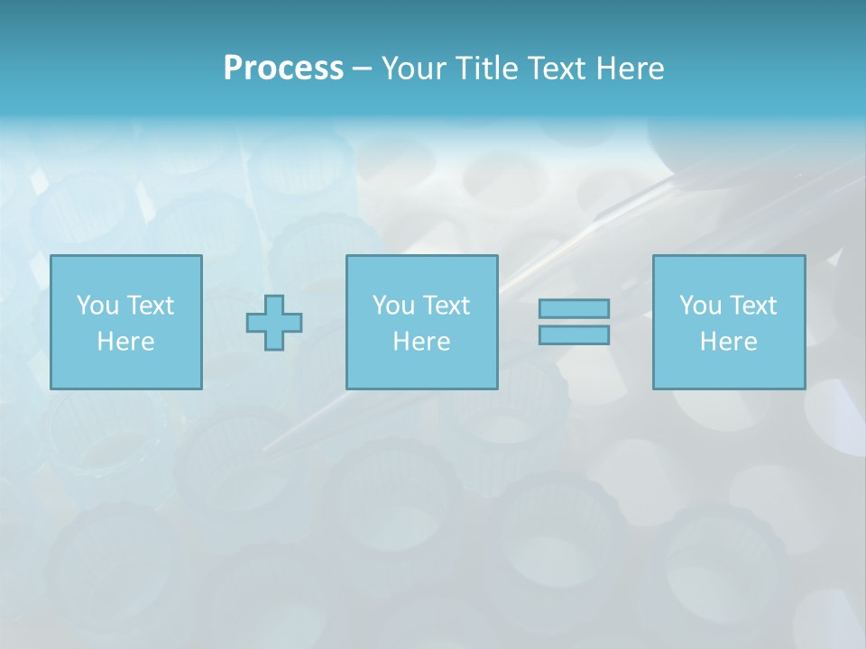 Scientist Hand Holding A Clear Laboratory Glass Dropper Over Blue Disposable Automatic Pipette Tips In A Rack For An Experiment In A Science Research Lab PowerPoint Template