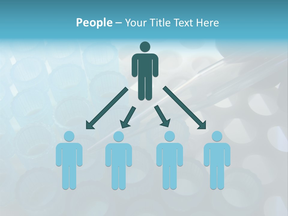 Scientist Hand Holding A Clear Laboratory Glass Dropper Over Blue Disposable Automatic Pipette Tips In A Rack For An Experiment In A Science Research Lab PowerPoint Template
