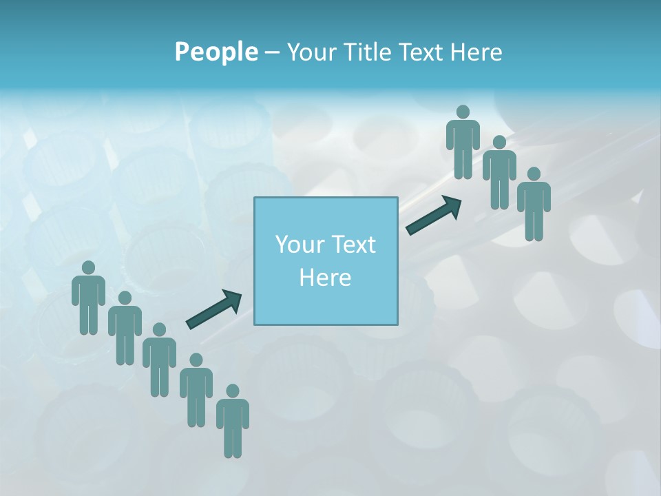Scientist Hand Holding A Clear Laboratory Glass Dropper Over Blue Disposable Automatic Pipette Tips In A Rack For An Experiment In A Science Research Lab PowerPoint Template