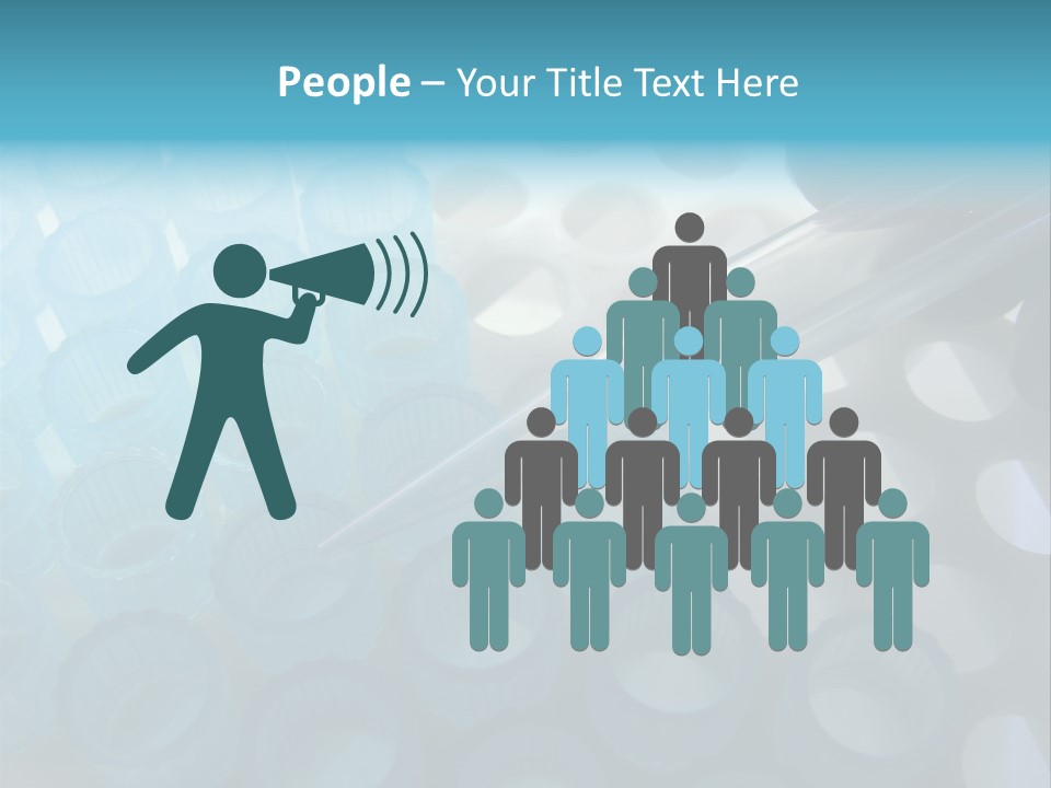 Scientist Hand Holding A Clear Laboratory Glass Dropper Over Blue Disposable Automatic Pipette Tips In A Rack For An Experiment In A Science Research Lab PowerPoint Template