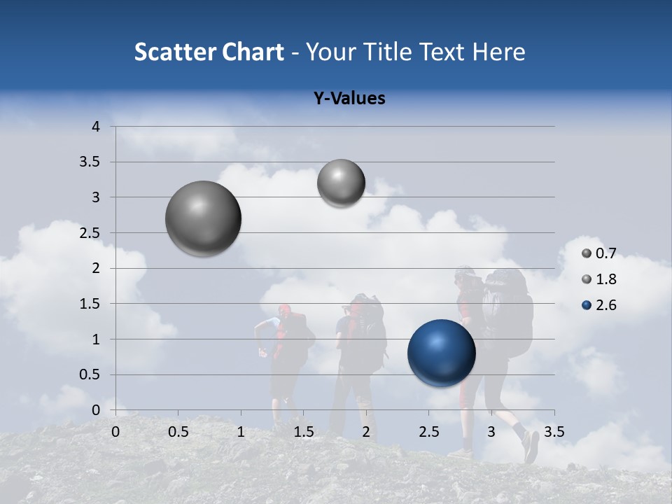 People Going Up In Hiking PowerPoint Template