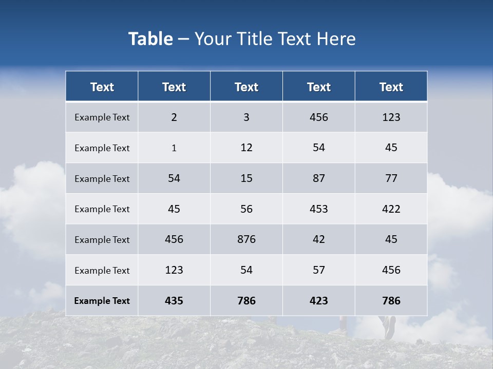 People Going Up In Hiking PowerPoint Template