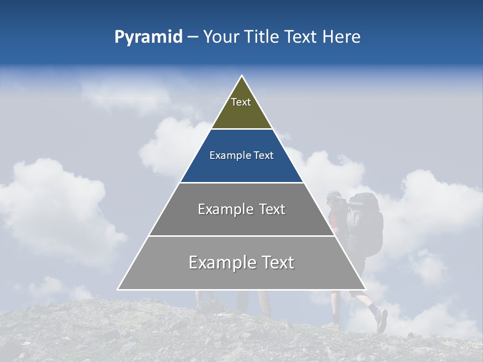 People Going Up In Hiking PowerPoint Template