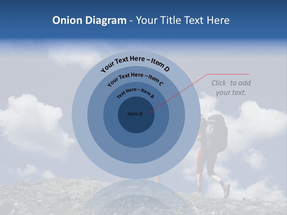 People Going Up In Hiking PowerPoint Template