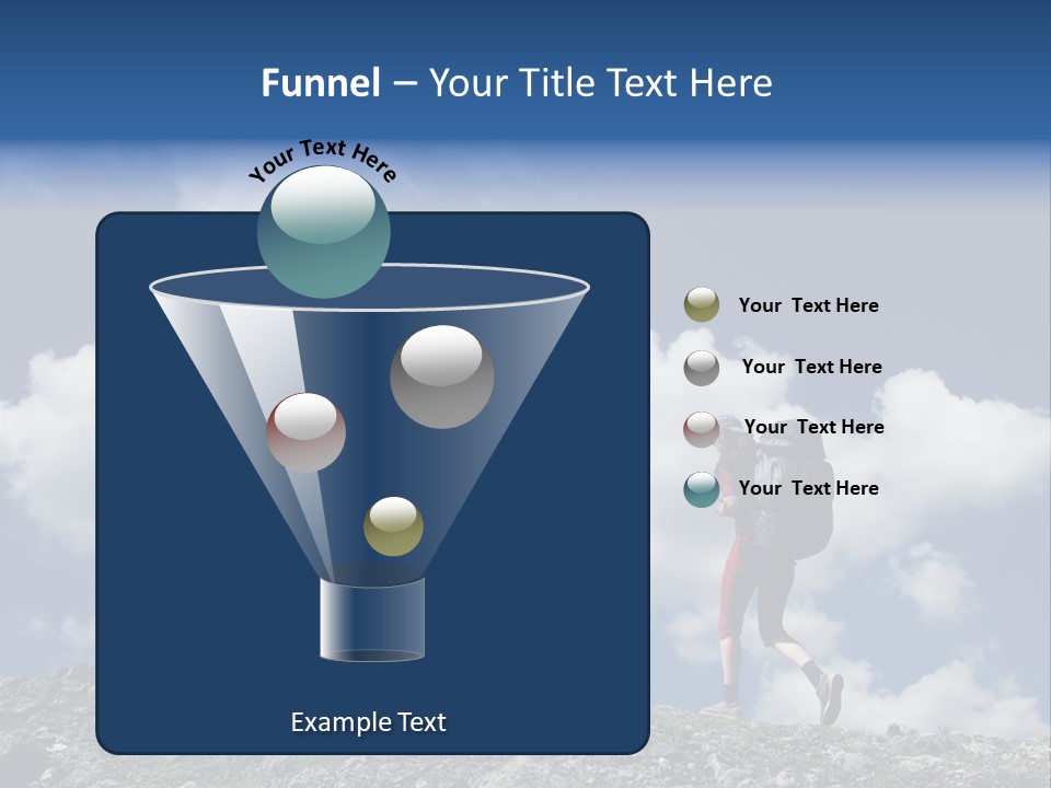 People Going Up In Hiking PowerPoint Template