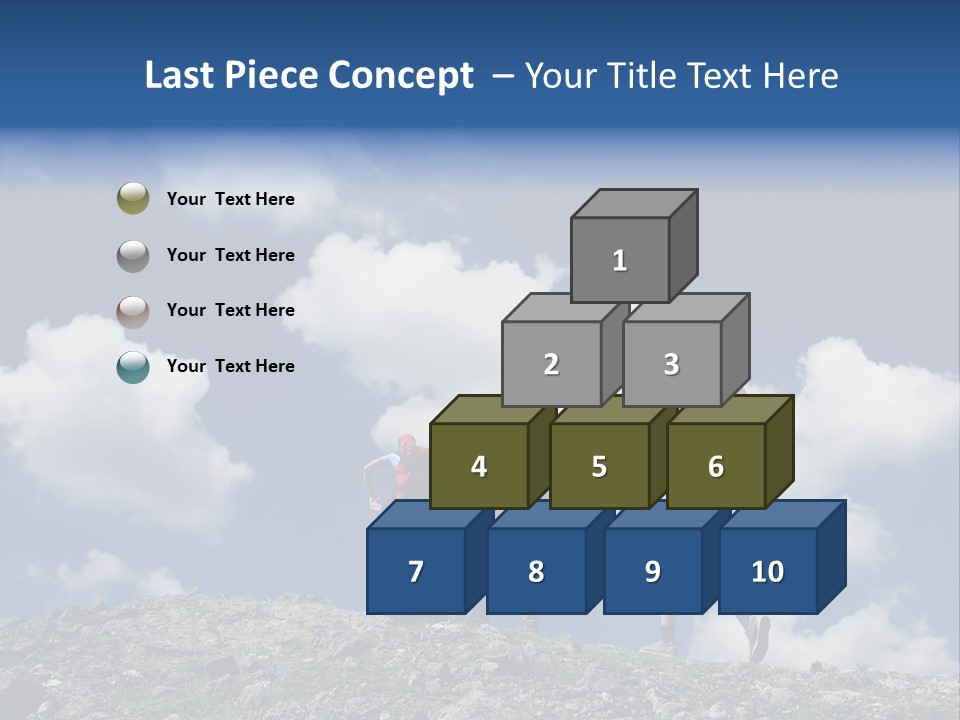 People Going Up In Hiking PowerPoint Template