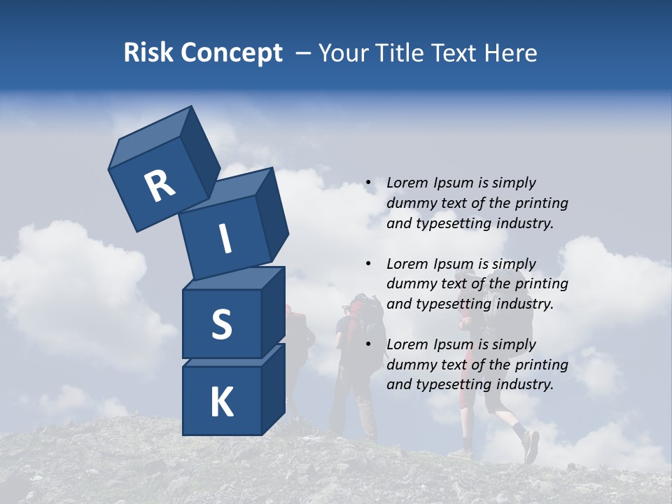 People Going Up In Hiking PowerPoint Template