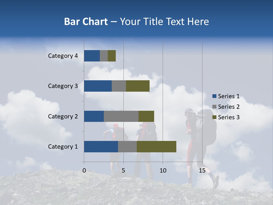 People Going Up In Hiking PowerPoint Template