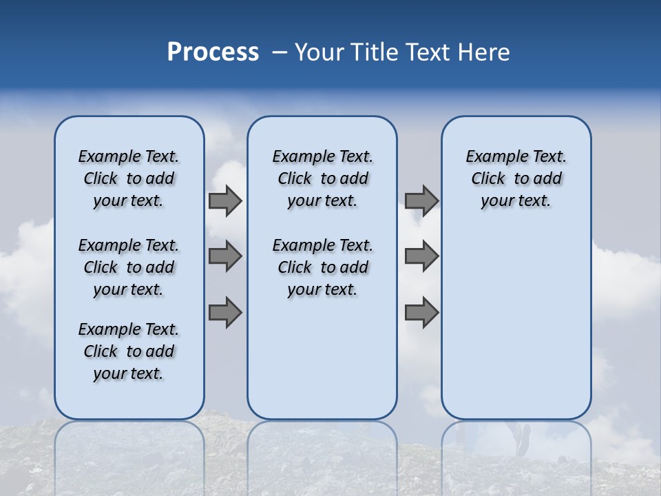 People Going Up In Hiking PowerPoint Template