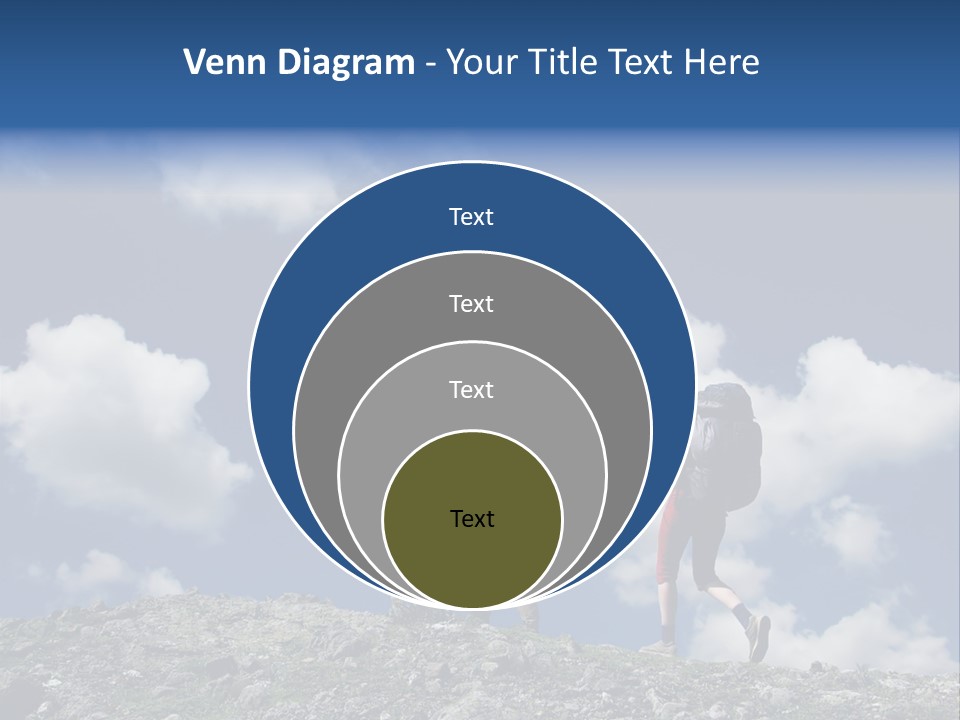 People Going Up In Hiking PowerPoint Template