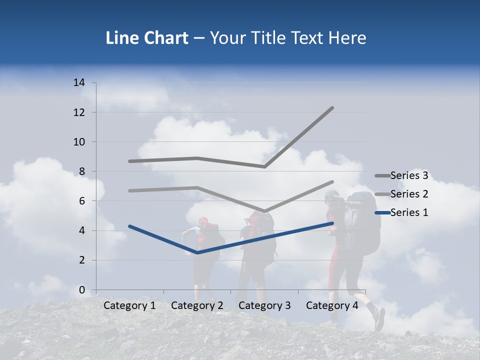 People Going Up In Hiking PowerPoint Template