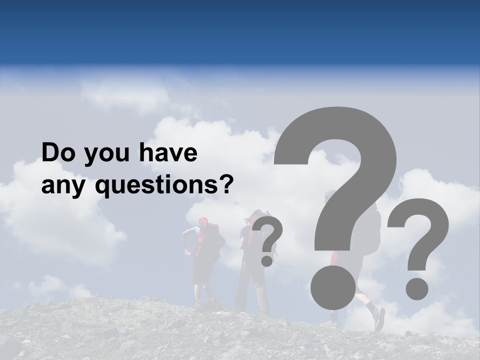 People Going Up In Hiking PowerPoint Template