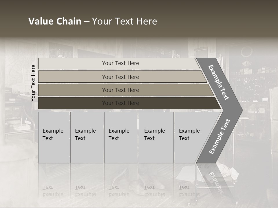 Vintage Photo Of A Small Business Manager PowerPoint Template