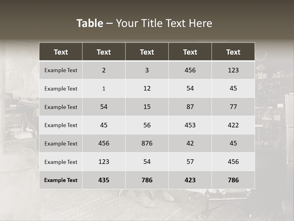 Vintage Photo Of A Small Business Manager PowerPoint Template