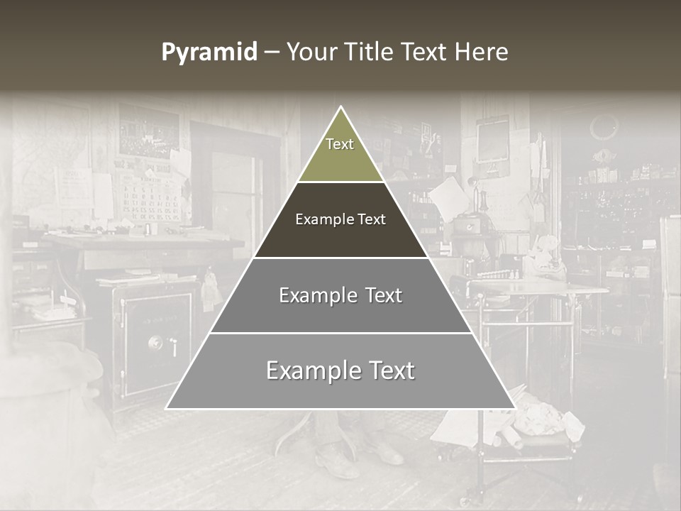 Vintage Photo Of A Small Business Manager PowerPoint Template