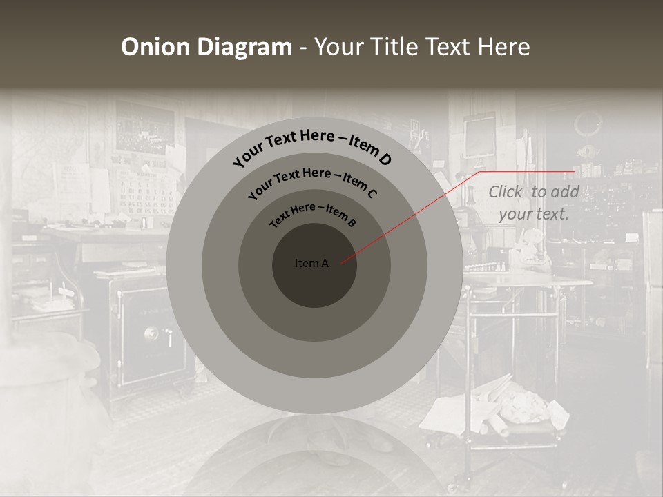 Vintage Photo Of A Small Business Manager PowerPoint Template