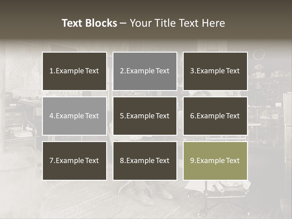 Vintage Photo Of A Small Business Manager PowerPoint Template