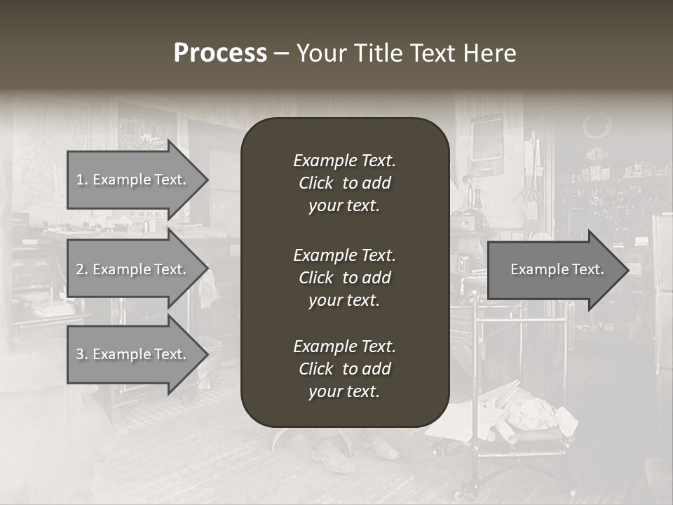 Vintage Photo Of A Small Business Manager PowerPoint Template