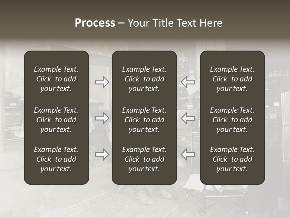 Vintage Photo Of A Small Business Manager PowerPoint Template