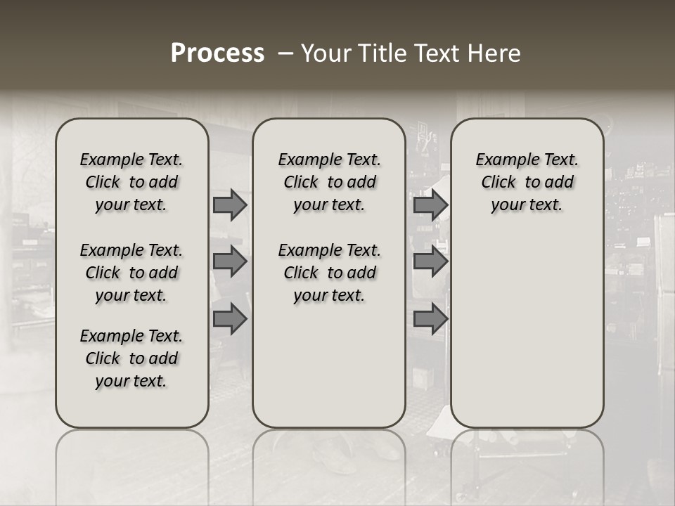 Vintage Photo Of A Small Business Manager PowerPoint Template