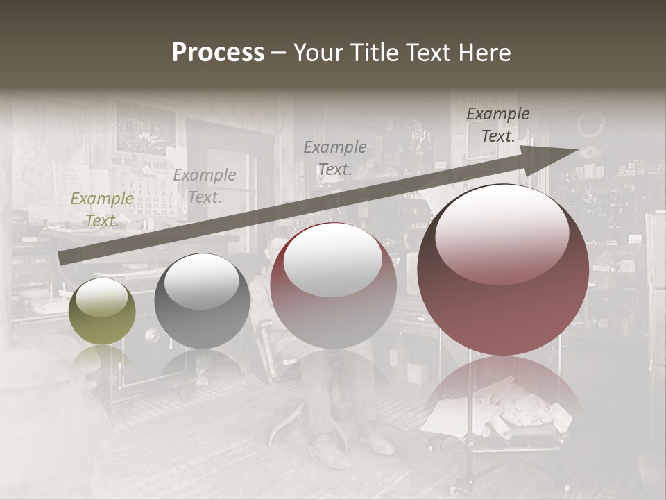 Vintage Photo Of A Small Business Manager PowerPoint Template