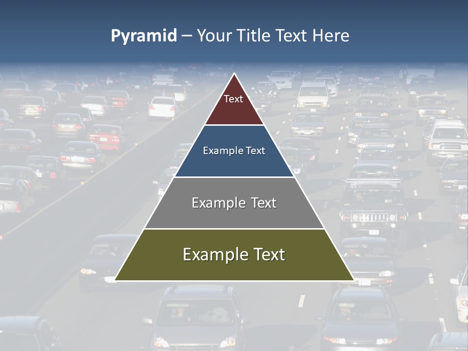 Traffic Jam In Los Angeles PowerPoint Template