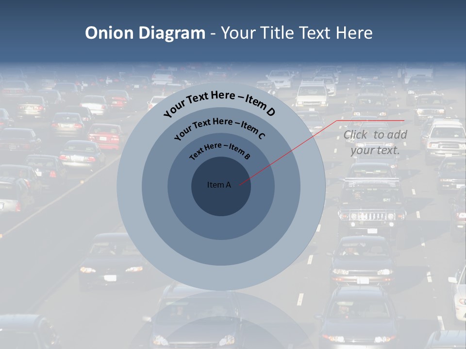 Traffic Jam In Los Angeles PowerPoint Template
