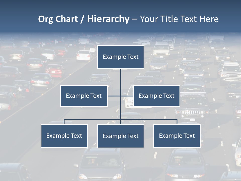 Traffic Jam In Los Angeles PowerPoint Template