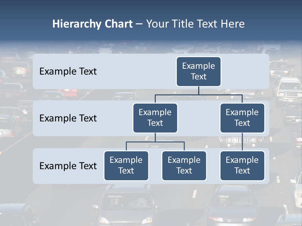 Traffic Jam In Los Angeles PowerPoint Template