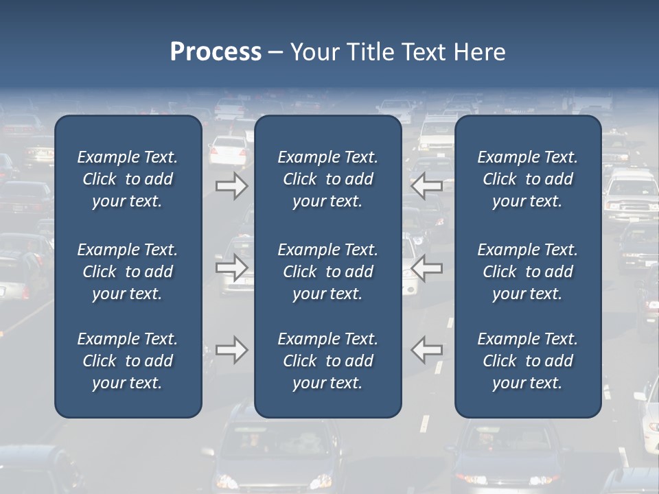 Traffic Jam In Los Angeles PowerPoint Template