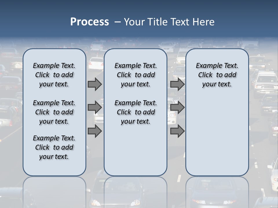 Traffic Jam In Los Angeles PowerPoint Template