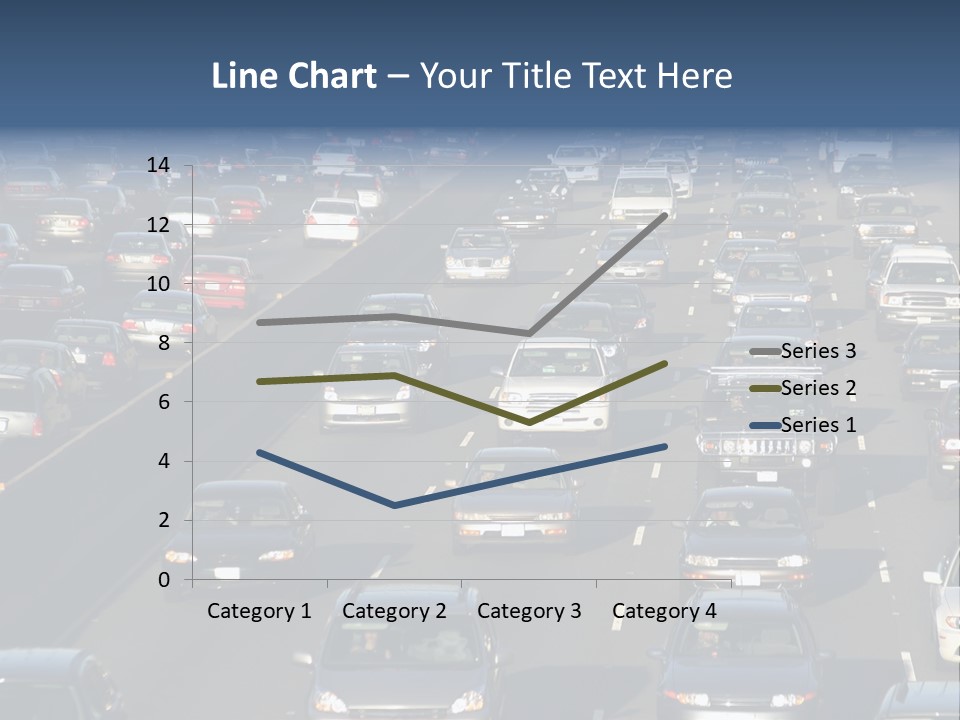 Traffic Jam In Los Angeles PowerPoint Template