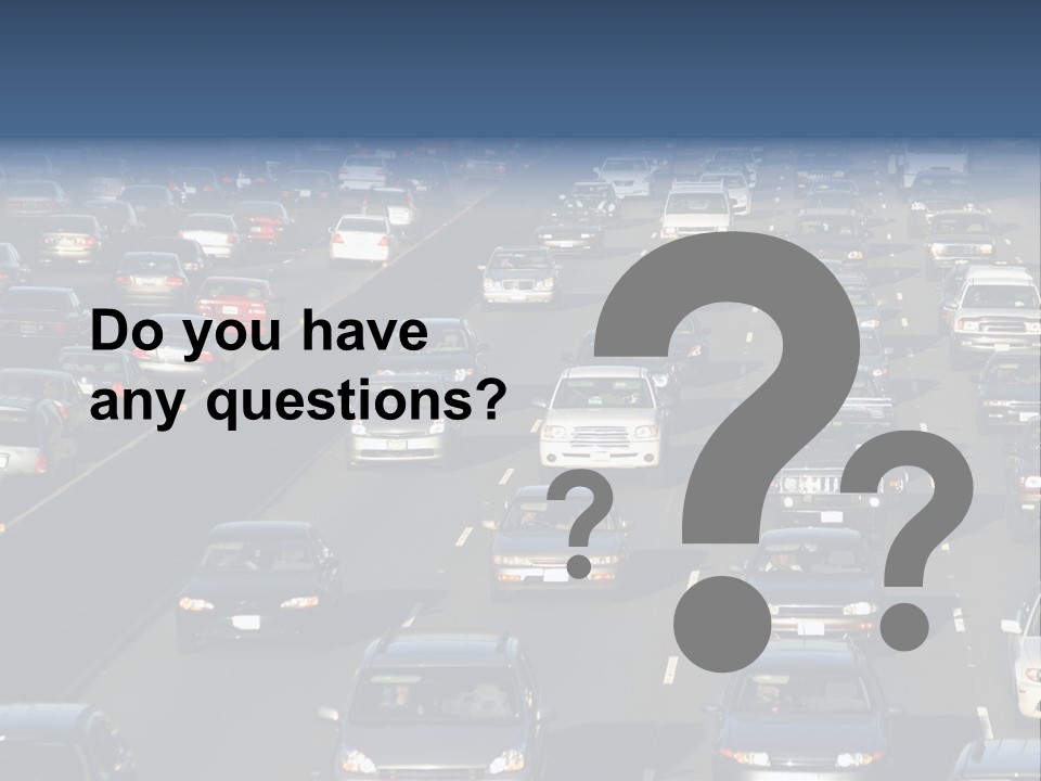 Traffic Jam In Los Angeles PowerPoint Template