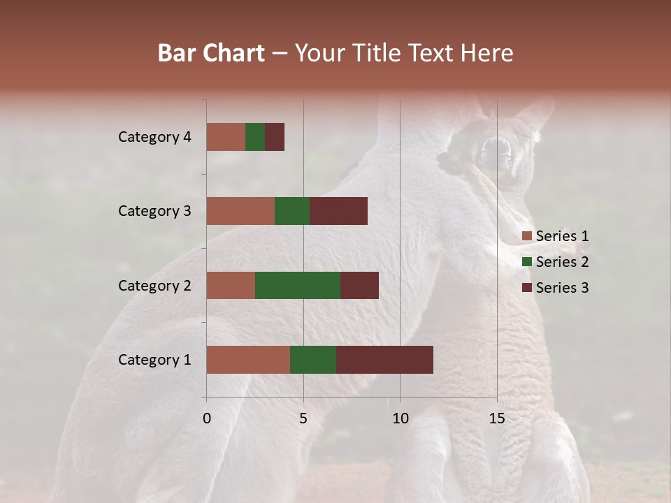 A Kangaroo And A Kangaroo Standing Next To Each Other PowerPoint Template