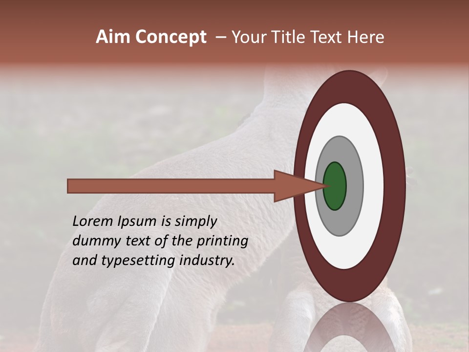 A Kangaroo And A Kangaroo Standing Next To Each Other PowerPoint Template