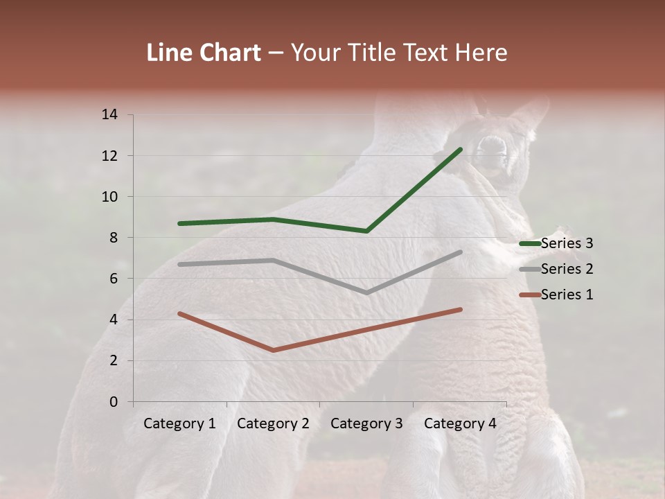 A Kangaroo And A Kangaroo Standing Next To Each Other PowerPoint Template